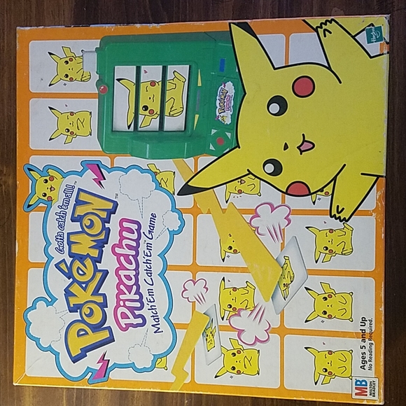 Vintage 1995 Pokemon Match Em Catch Em Game - Picture 2 of 3